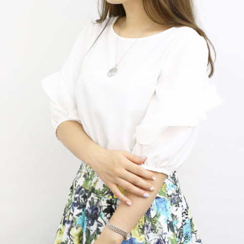 シルバー ペンダント ツリーオブライフ カットボールチェーン付き SV925　5383-PG16