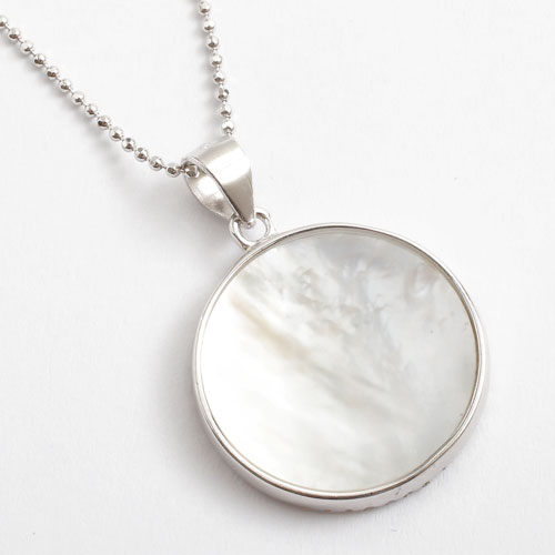 シルバー ペンダント ツリーオブライフ ジルコニア カットボールチェーン付き SV925　　5385-PG16