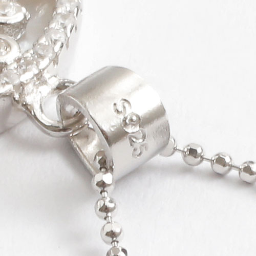 シルバー ペンダント ツリーオブライフ ジルコニア カットボールチェーン付き SV925　　5385-PG16