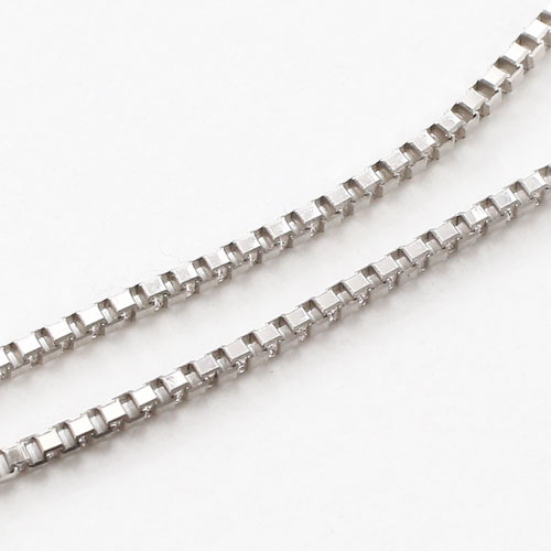18金ホワイトゴールド ベネチアン アジャスター フリーサイズ 7cm 0.7ｇ K18WG 刻印　5421-NG16