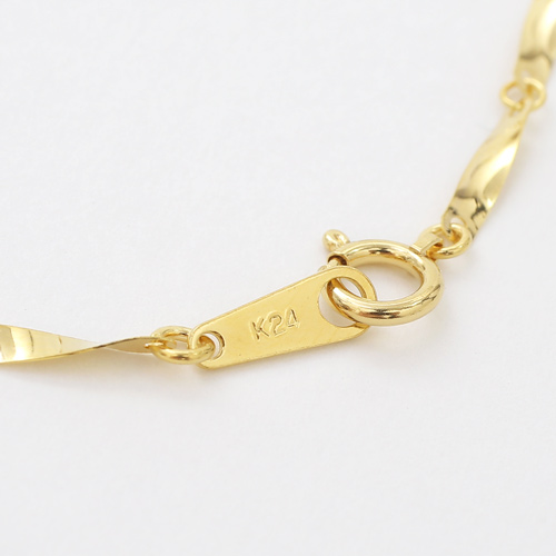 日本製 純金 24金 ブレスレット ジュエリー レディース ひねり 5452-NM17