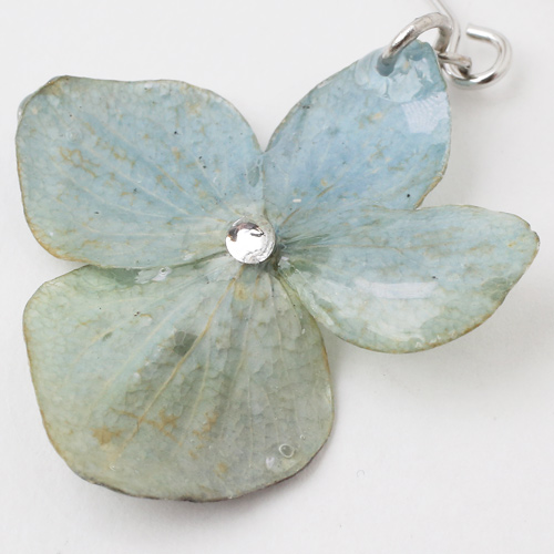 日本製 紫陽花 ピアス/耳飾り スワロフスキー 樹脂 5610-LL18