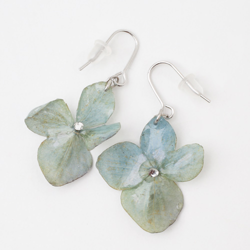 日本製 紫陽花 ピアス/耳飾り スワロフスキー 樹脂 5610-LL18