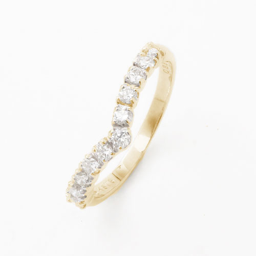 受注生産 18金/K18 リング/指輪 ダイヤモンド マリッジ/婚約 イニシャル　5619-UK18
