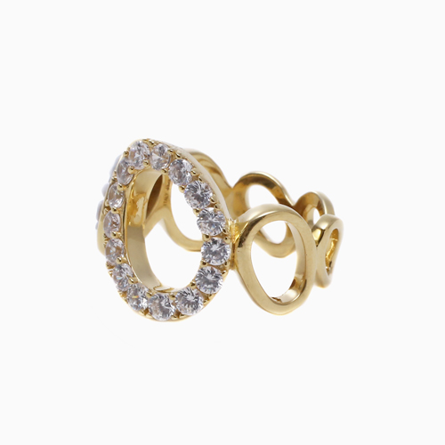 イタリア製 手掘り シェルカメオ リング フラワー SV925 5734-DL23