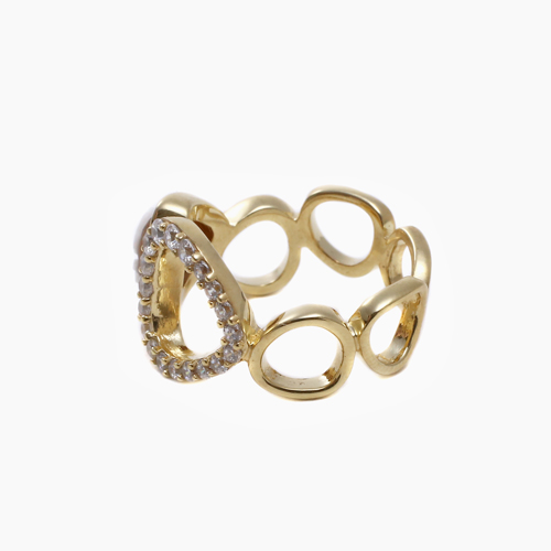 イタリア製 手掘り シェルカメオ リング フラワー SV925 5737-DL23