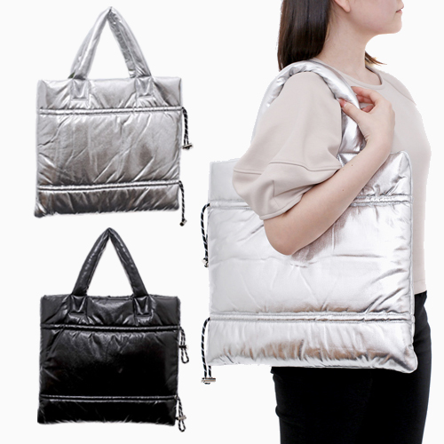 メタリック 2way バッグ (ブラック/シルバー) 5745-MZ24