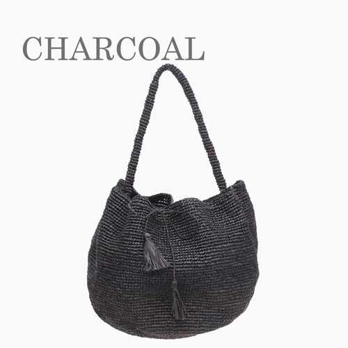 【送料無料】IVAHONA/イヴァオナ バッグ トートバッグ かごバッグ 鞄/BAG/かばん/カバン お出かけ サマーバッグ 春夏 ブラック ブラウン ラフィア コットン 編み込み 大容量 お洒落 かわいい レディース 記念日 お祝い 誕生日 プレゼント マダガスカル製 SAC XIAO 5764-IJ25