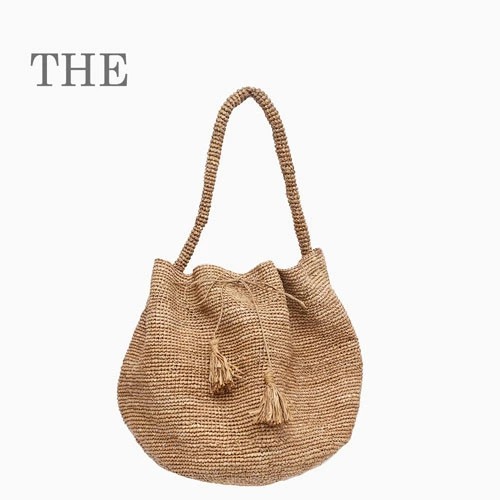 【送料無料】IVAHONA/イヴァオナ バッグ トートバッグ かごバッグ 鞄/BAG/かばん/カバン お出かけ サマーバッグ 春夏 ブラック ブラウン ラフィア コットン 編み込み 大容量 お洒落 かわいい レディース 記念日 お祝い 誕生日 プレゼント マダガスカル製 SAC XIAO 5764-IJ25