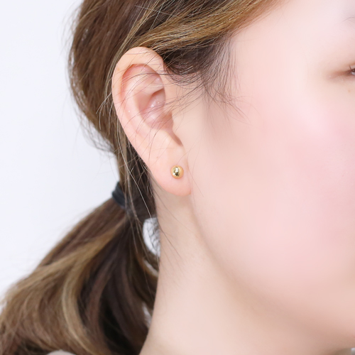 送料無料】【本店限定】日本製 18金/K18/18K ゴールド ピアス ボール  