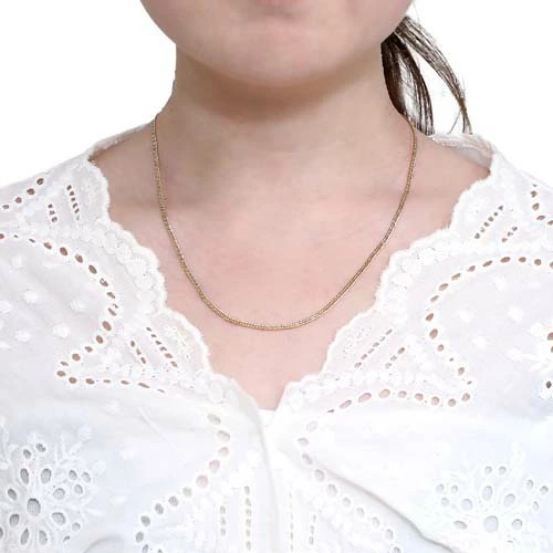 【新品未使用】K18 ネックレスチェーン　イエローゴールド　45cm 男女兼用 ネックレス チェーン18金 ベネチアン メンズ レディース 45cm 1