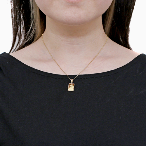 純金 K24 マリア コイン ペンダント 1g 18金枠 カットボールチェーン付き 6036-HG24