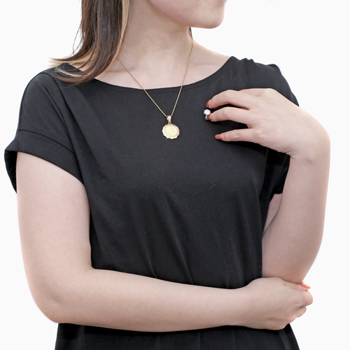 純金 メイプルリーフコイン 1/10 18金 デザイン枠　6038-HG24