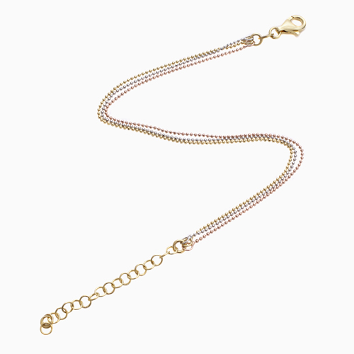 DIBI シルバー925 3連 スリーカラー ブレスレット 6042-DB24