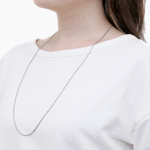 シンプルで寛大なデザイン 厚から pt950プラチナネックレス3113j4 