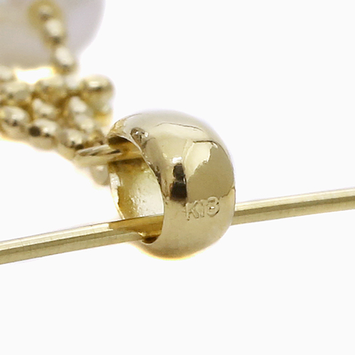 和光 粘っこい GINZA ネックレス ストーン 石 金 18K モチーフ 