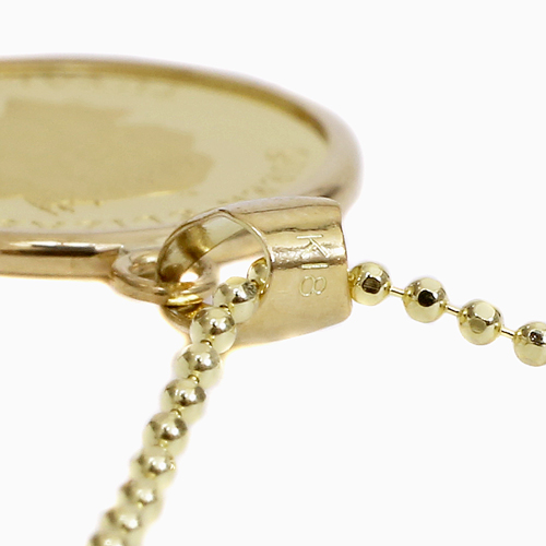 バースミント製造 純金 コイン ペンダント (キャット) 6061-HG24