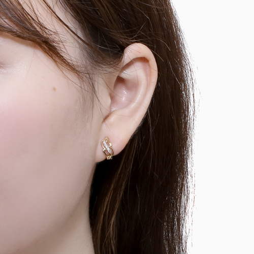 10金 ピアリング イヤークリップ ダイヤモンド 0.05ct 6068-UK24