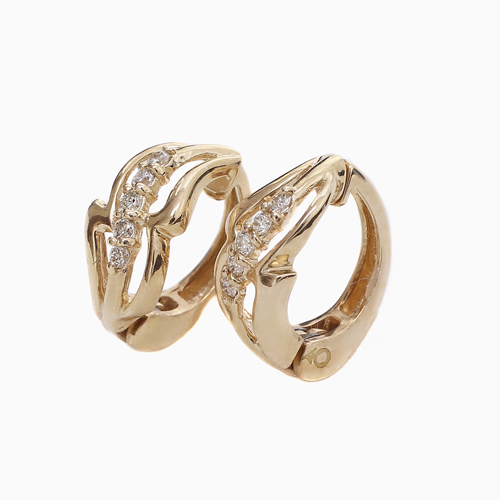 10金 ピアリング イヤークリップ ダイヤモンド 0.05ct 6068-UK24