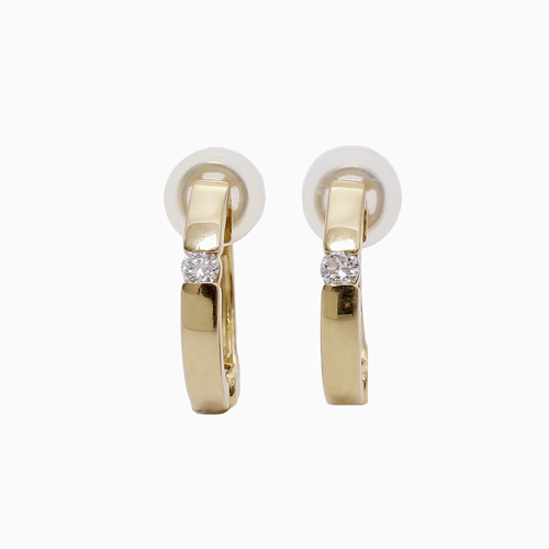 18金 ピアリング イヤークリップ ダイヤモンド 0.02ct 6070-UK24