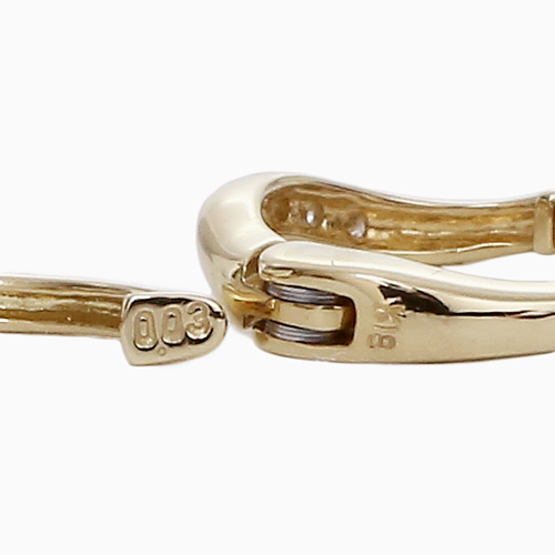 18金 ピアリング イヤークリップ ダイヤモンド 0.03ct 6071-UK24