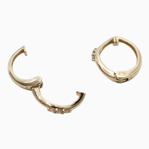 18金 ピアリング イヤークリップ ダイヤモンド 0.03ct 6071-UK24