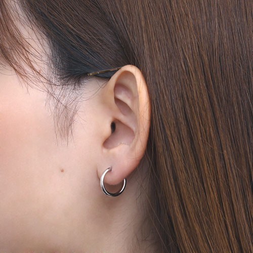 新品K18カットボールフープピアス(リングピアス)サイズ2mm×16mm 