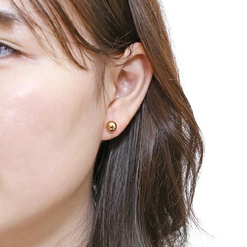 送料無料】正規品 K18/18金 k18/18k イエローゴールド ピアス/ボール