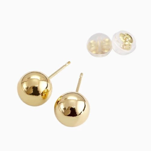 送料無料】正規品 K18/18金 k18/18k イエローゴールド ピアス/ボール