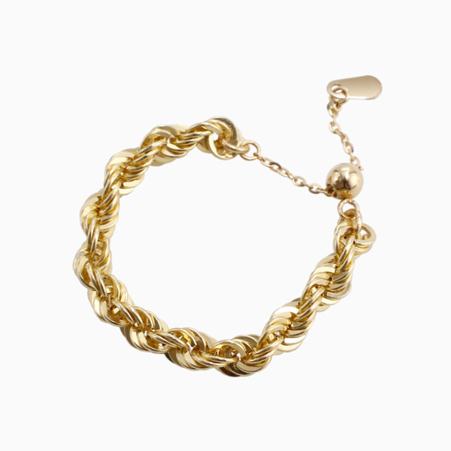 【送料無料】18金/K18 k18/18k リング/指輪 ピンキーリング アズキチェーン/小豆チェーンリング 長さ調節可能/フリーサイズ ♯2～♯15 長さ調節可能 キラキラ パイプロープムーブリング プレゼント 6201-MS24