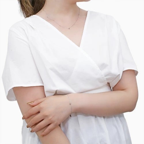 ☆綺麗！！きらきら輝き プラチナPt850 長さ16.5cmブレスレット プラチナ ブレスレット メンズ アンクレット pt850 キラキラ