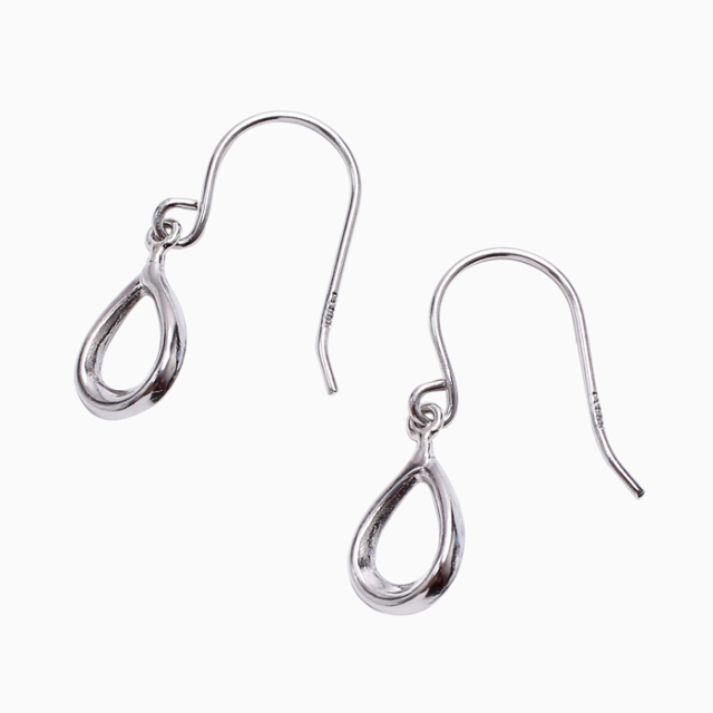【クリックポスト対応】プラチナ/Pt900 pt900/Platinum しずく/ドロップ ティアドロップピアス フック式ピアス ジュエリー 小さめ/華奢 レディースピアス プレゼント 6223-UK24