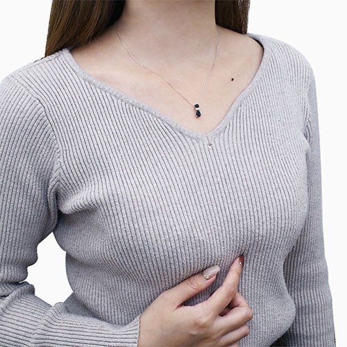 送料無料】10金/K10 K10WG/ホワイトゴールド ペンダント/ネックレス