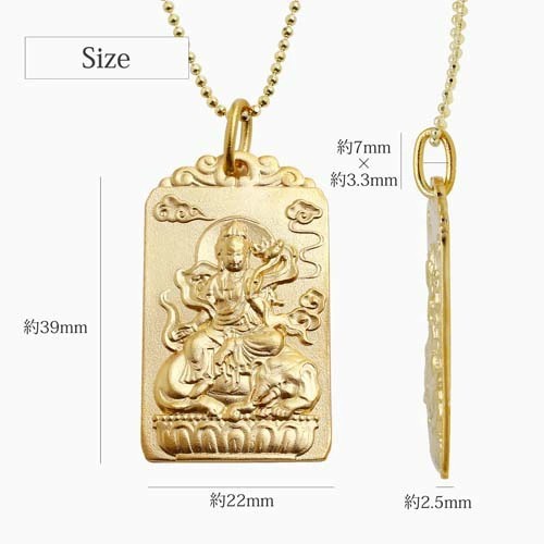 仏教の神像 金色フレーム ペンダント 56×46mm 仏教の神像 金色フレーム ペンダント 56×46mm