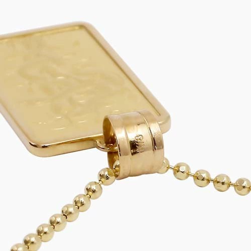 純金 K24 24金 ゴールド GOLD 5g インゴットペンダント コイン COIN