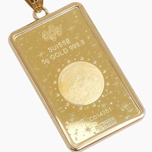 純金 K24 24金 ゴールド GOLD 5g インゴットペンダント コイン COIN