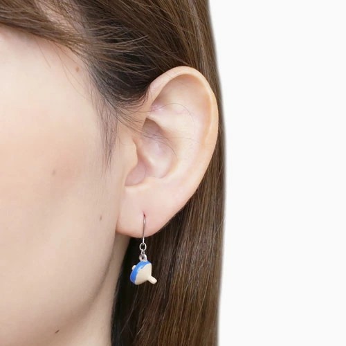 ピアス 樹脂ピアス 和風ピアス フック 昔あそび 駒 こま回し コマ