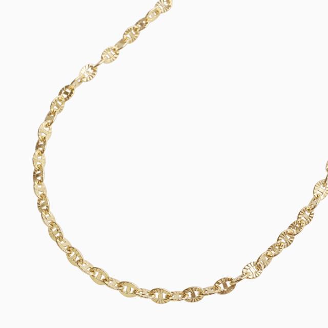 【受注生産品】【イタリア製】18金/K18 イエローゴールド/GOLD/ゴールド ネックレス アクセサリー オーバル ルーナ デザイン 繊細 女性/レディース 50cm オシャレ 上品/キラキラ 記念日/お祝い/誕生日 特別 プレゼント/ギフト/贈り物  6392-MS25