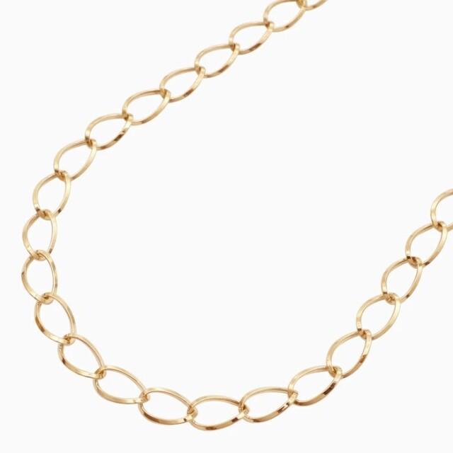 【受注生産品】【イタリア製】18金/K18 イエローゴールド/GOLD/ゴールド ネックレス アクセサリー  ペーパークリップ デザイン ルビド 女性/レディース 50cm オシャレ 上品/キラキラ 記念日/お祝い/誕生日 特別 プレゼント/ギフト/贈り物  6395-MS25