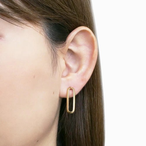 送料無料】18金 K18 18k GOLD ゴールド 地金 ピアス ロングピアス