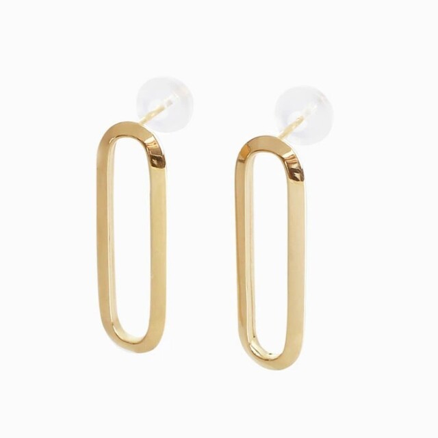 送料無料】18金 K18 18k GOLD ゴールド 地金 ピアス ロングピアス