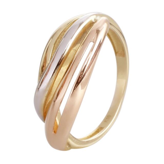 10金 K10 10k YG WG PG イエローゴールド ホワイトゴールド ピンクゴールド 3色 スリーカラー ゴールド 指輪 リング ゴールドリング アクセサリー ジュエリー ウェーブ 12号  6602-MH25