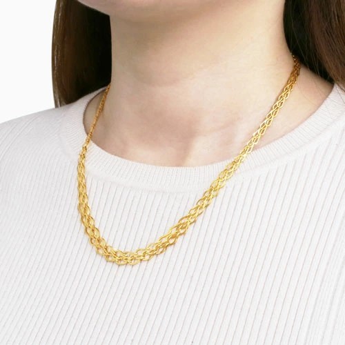 日本製 純金 24金 K24 24k GOLD ゴールド ネックレス グラデーション