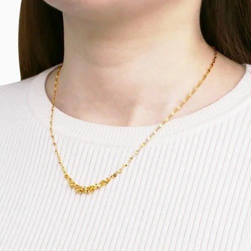 日本製 純金 24金 K24 24k GOLD ゴールド ネックレス グラデーション