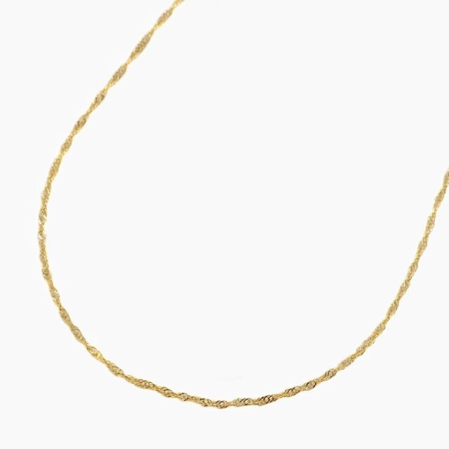 純金 K24 24k 24金 PUREGOLD ゴールド 地金 ネックレス スクリュー チェーン アクセサリー 42cm 1.45g 造幣局刻印入 6673-PW26