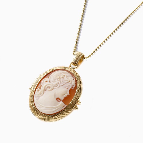 送料無料】【イタリア製】ITALY カメオ/CAMEO/シェルカメオ Pendant  