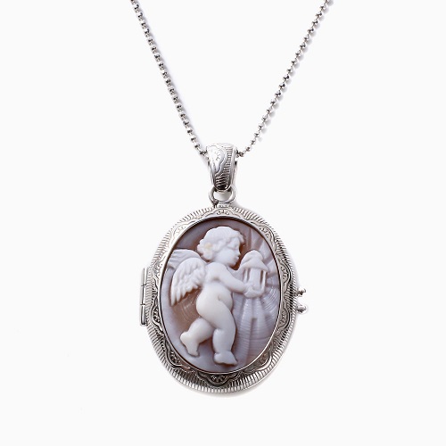 送料無料】【イタリア製】ITALY カメオ/CAMEO/シェルカメオ Pendant 