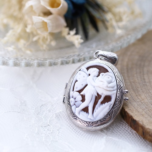 送料無料】【イタリア製】ITALY カメオ/CAMEO/シェルカメオ Pendant  