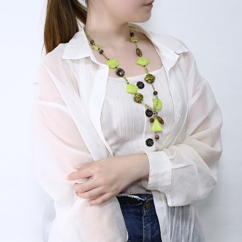 イタリア製 <AVE design> ヴェルデ・キアーロ・ネックレス (GREEN)　7049-AV22