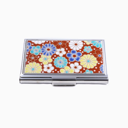 九谷焼 カードケース 名刺入れ <北陸伝統工芸>　梅菊 7060-SK22